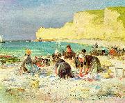 Henry Bacon Etretat, oil painting artist